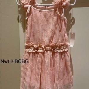 BCBG girls size 2 new with tags pink lace dress